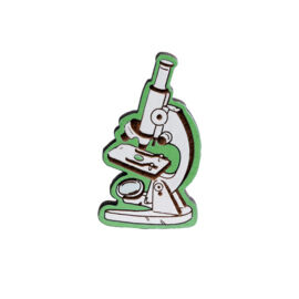 Значок "Микроскоп", зеленый