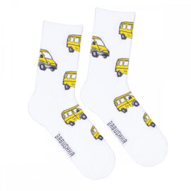 Носки женские, "Маршрутки", белый, 36-40