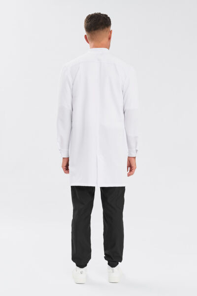 Халат мужской на кнопках Тезис TZ811, белый, 62 - фото 3