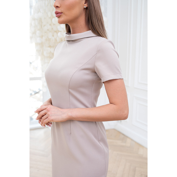 Платье Dr. Nice «Beauty» со стойкой, бежевый, 50 - фото 2