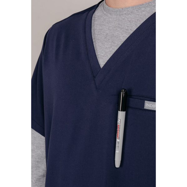 Топ медицинский мужской Frank, синий, M - фото 3