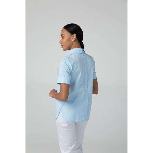 Туника женская Dr. Nice на кнопках сзади, голубой, 44 - фото 3