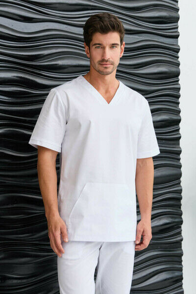 Туника мужская Dr. Nice с накладным карманом, белый, 50 - фото 1