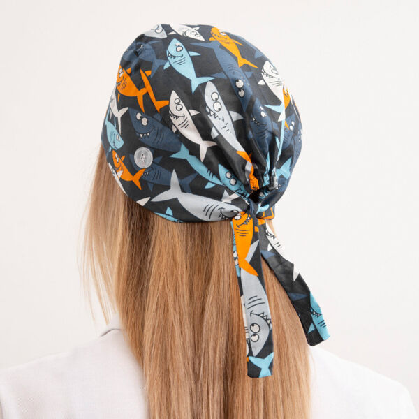 Шапочка медицинская, принт 