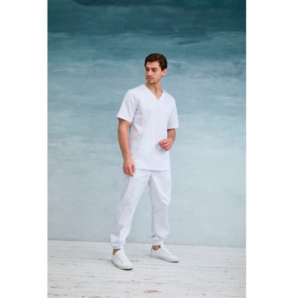 Туника мужская Dr. Nice с накладным карманом, белый, 48 - фото 2