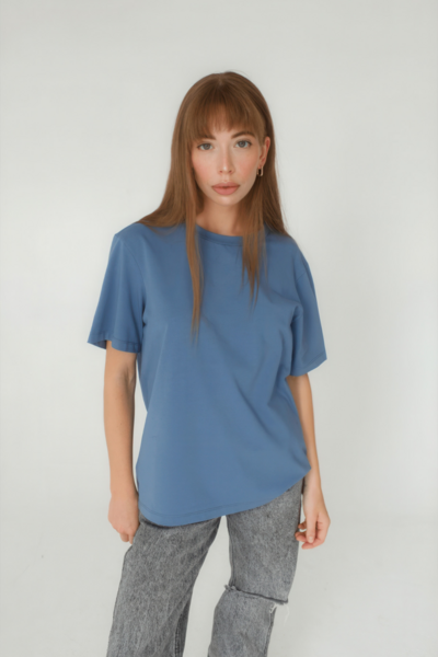 Футболка женская Тезис, синий, 52-54