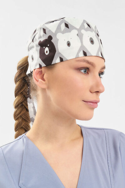 Шапочка медицинская Тезис TZ002, принт 