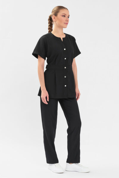 Рубашка женская Тезис TZ462, черный, 44 - фото 3