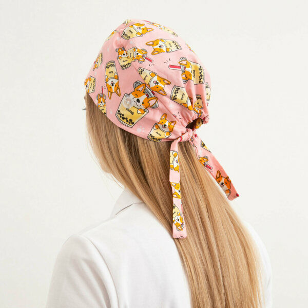 Шапочка медицинская, принт 