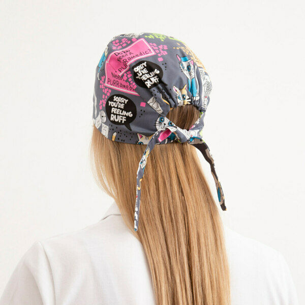 Шапочка медицинская Тезис TZ002, принт 