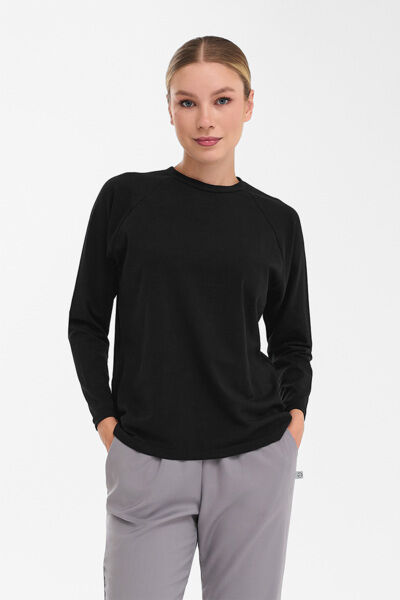 Лонгслив женский Тезис TZ112, черный, 52 - фото 0
