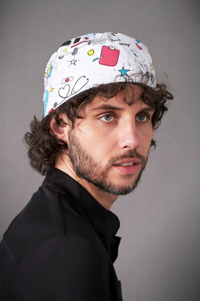 Шапочка медицинская Тезис TZ002, принт 