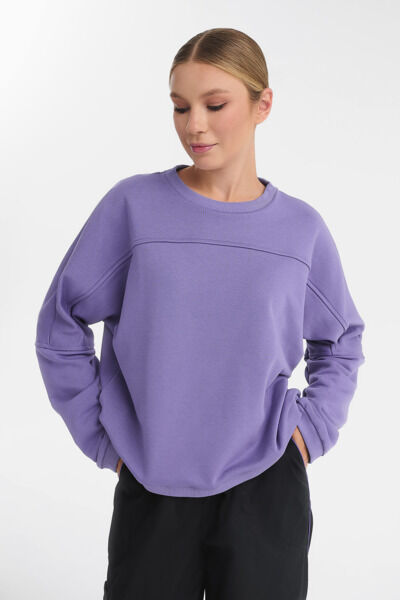Свитшот женский Тезис TZ113, tangle, фиолетовый, 44-46