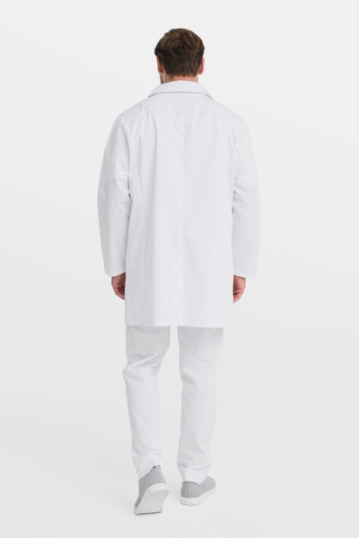 Халат мужской на пуговицах Тезис TZ800, velum, белый, 60 - фото 4