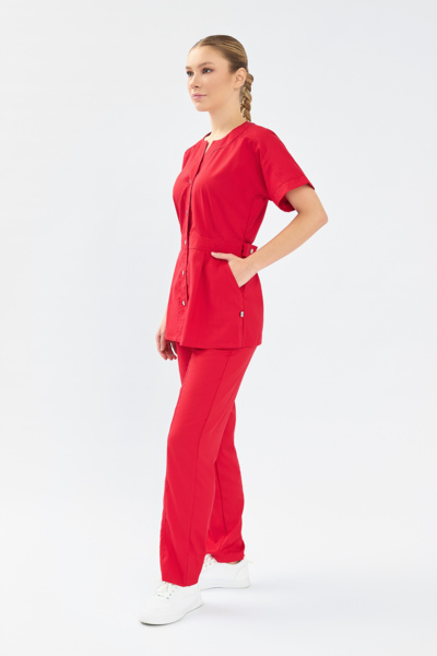 Рубашка женская Тезис TZ462, красный, 48 - фото 2