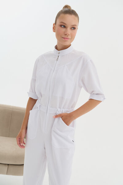 Комбинезон женский Тезис TZ490, белый, 50 - фото 3