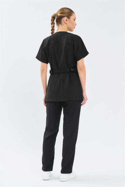 Рубашка женская Тезис TZ462, черный, 42 - фото 4