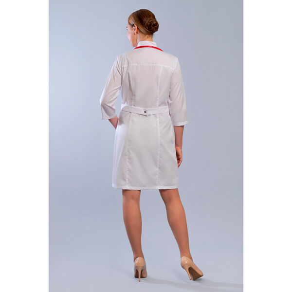 Халат женский на кнопках 248ТС, белый, 42 - фото 3