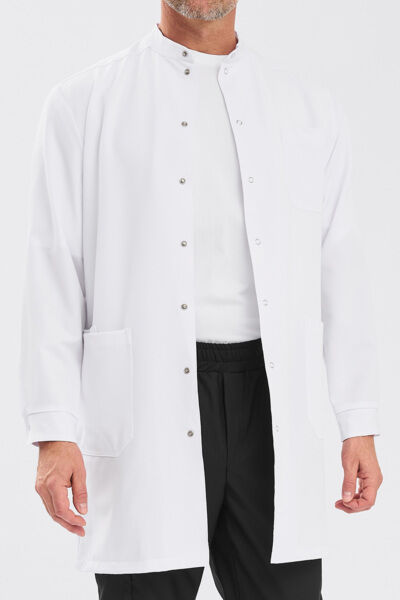 Халат мужской на кнопках Тезис TZ811, белый, 56 - фото 1