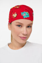 Шапочка медицинская Тезис TZ002, принт "Пикачу", красный