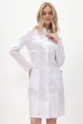Халат женский 292 Ultra, длинный рукав, белый, 46