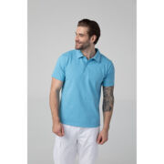 Поло мужское, голубой, 48