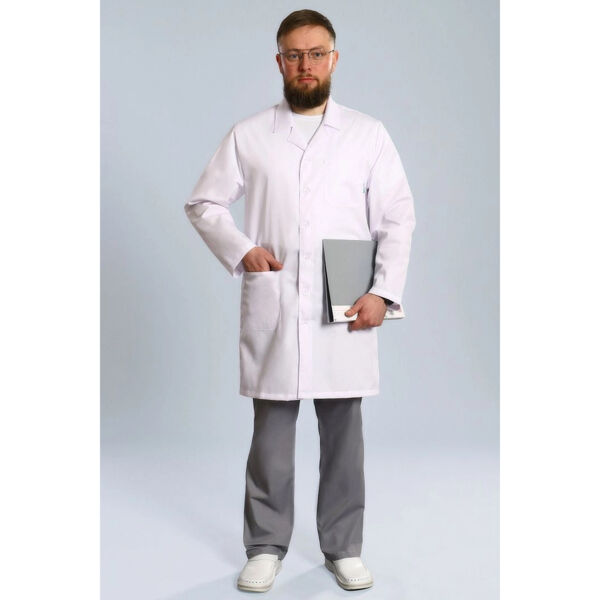 Халат мужской 501ТС, белый, 58
