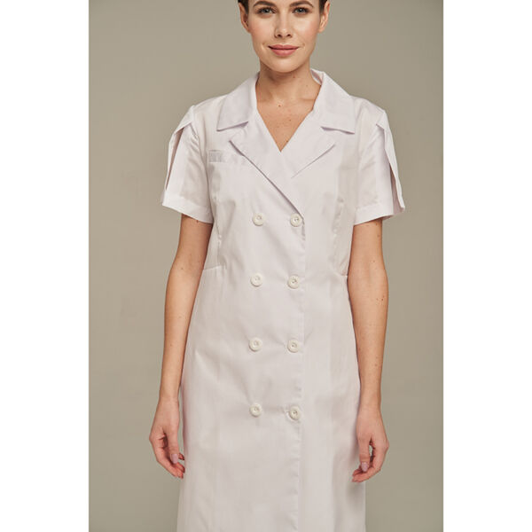 Халат женский Dr. Nice двубортный, белый, 42 - фото 1