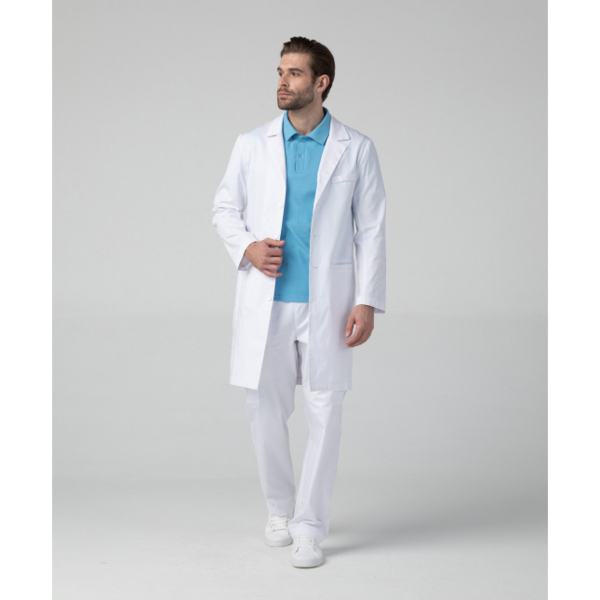 Халат мужской укороченный, белый, 52 - фото 2