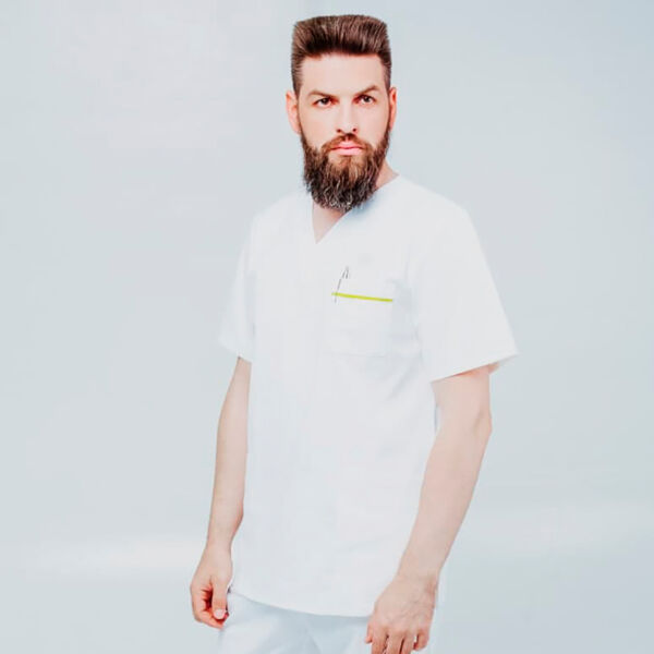 Туника мужская 245 Vermont, R150 белый, XL - фото 0