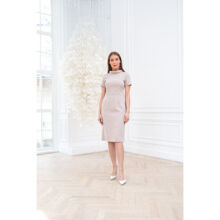 Платье Dr. Nice «Beauty» со стойкой, бежевый, 48