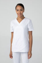 Туника женская Dr. Nice, короткий рукав, белый, 48