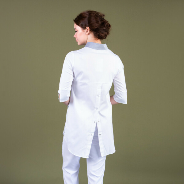 Рубашка женская на кнопках TZ450, белый, 52 - фото 1