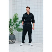 Комбинезон мужской Dr. Nice, с поясом с пряжкой, черный, 50