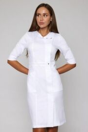 Халат женский 278 Ultra, 1/2 рукав, белый, 42