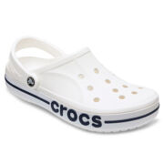 Сабо CROCS Bayaband Clog, белые с синей полосой, 44-45