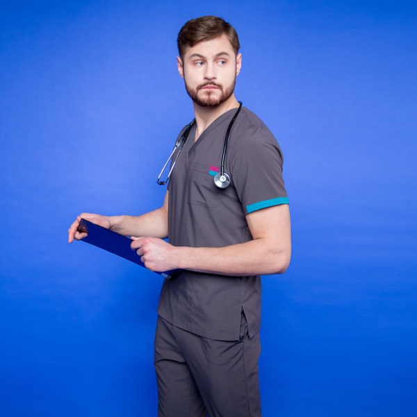 Туника мужская 258 Michigan, R193 асфальтово-серый, XXL - фото 2