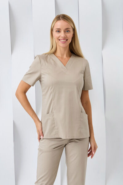Топ женский Dr. Nice, хирургический, бежевый, 50 - фото 1