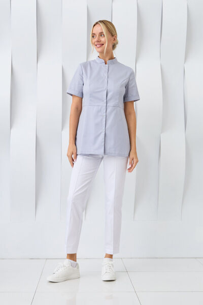 Туника женская Dr. Nice на кнопках, серый, 50 - фото 3