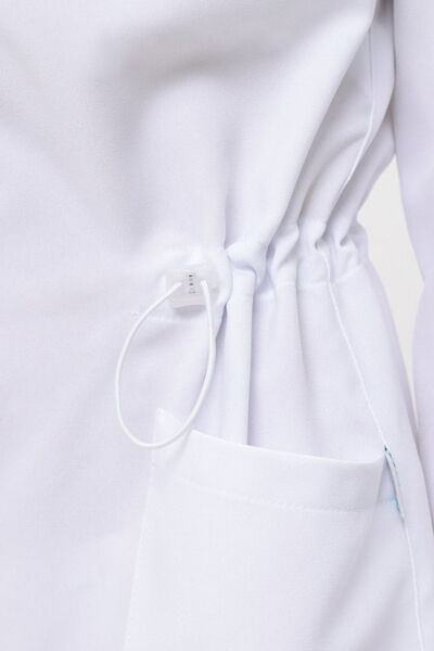 Халат женский 236 Streich, длинный рукав, белый, 44 - фото 5