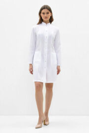 Халат женский 206 Ultra Soft, длинный рукав, белый, 46