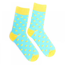 Носки женские, "Утята", голубой, 36-40