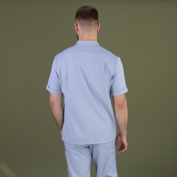 Рубашка мужская на молнии TZ700, серый, 50 - фото 1