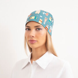 Шапочка медицинская, принт "Animal
