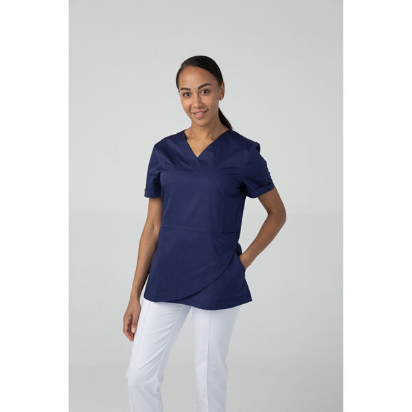 Туника женская Dr. Nice, короткий рукав, синий, 46 - фото 2