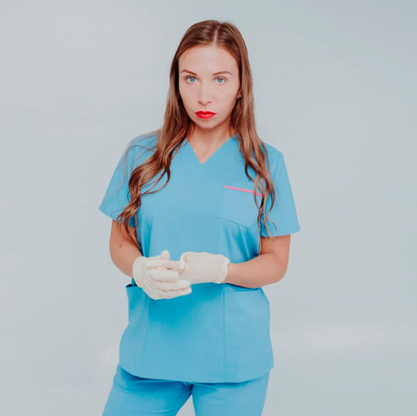 Туника женская 247 Montana, R186 серо-голубой, S