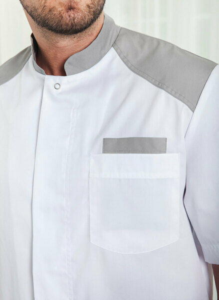 Рубашка мужская на кнопках, белый, 46 - фото 4