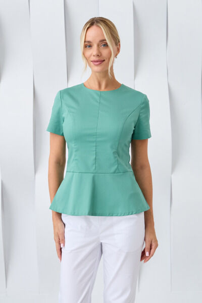 Туника женская Dr. Nice «Алекс», с коротким рукавом, зеленый, 44 - фото 4