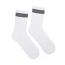 Носки мужские, "Черные полоски", белый, 41-45