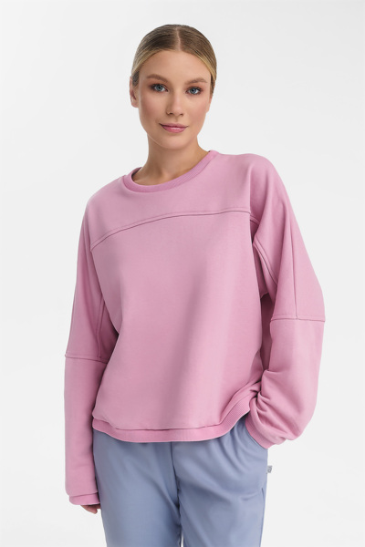 Свитшот женский Тезис TZ113, tangle, розовый, 44-46